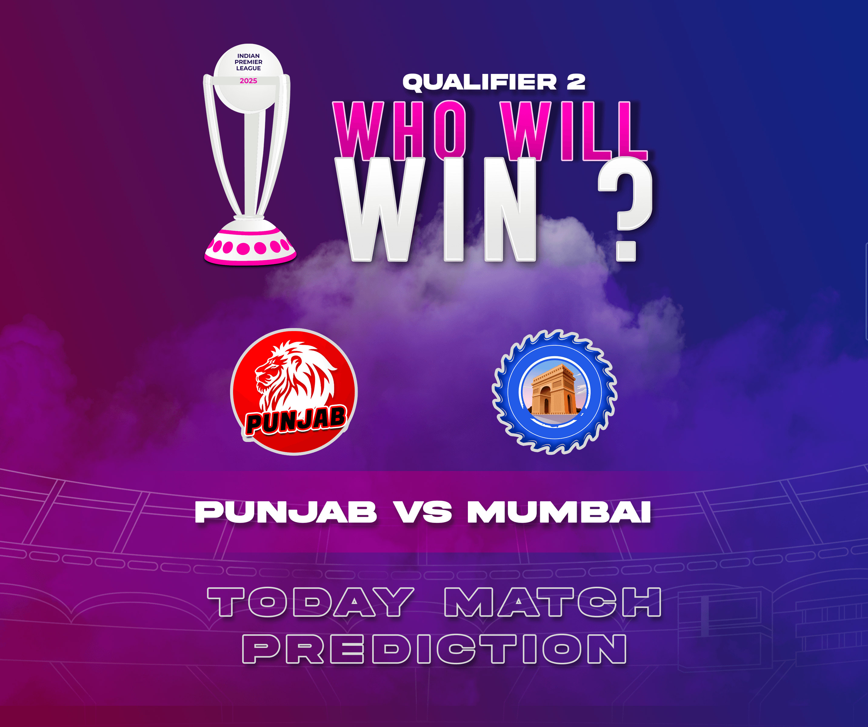 PBKS vs MI Qualifier 2 Match Prediction  - Who Will Win?